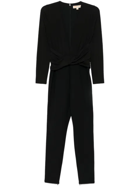 Michael Michael Kors gathered jersey jumpsuit Black MF482MVAPQ