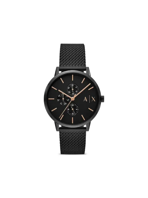 Armani Exchange round-face set 42mm Black AX7162SET