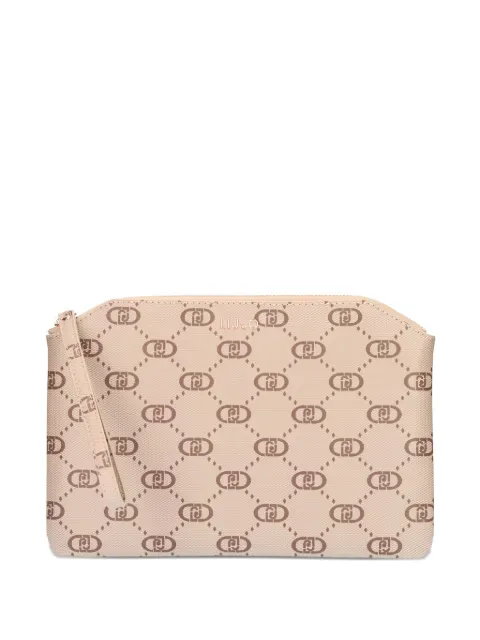 LIU JO monogram-pattern coin pouch Neutrals AF4277E0668