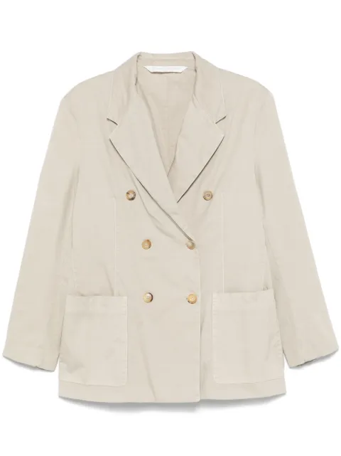 Palm Angels double-breasted blazer Neutrals PWEN044F24FAB0016161