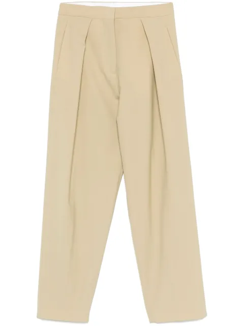 Moncler logo-patch trousers Neutrals J20932A0001754AUD