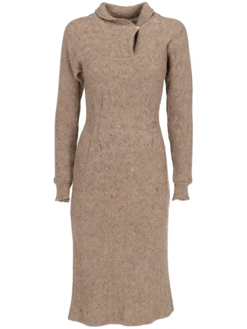 Missoni Pre-Owned 1970s zigzag-knit dress Neutrals MIS250CA