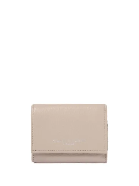 GIANNI CHIARINI logo-stamp wallet Neutrals PFW5065GRN