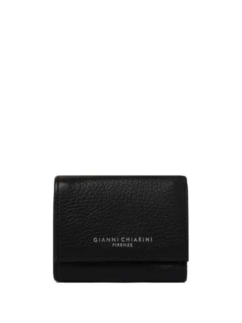 GIANNI CHIARINI logo-stamp wallet Black PFW5065GRN