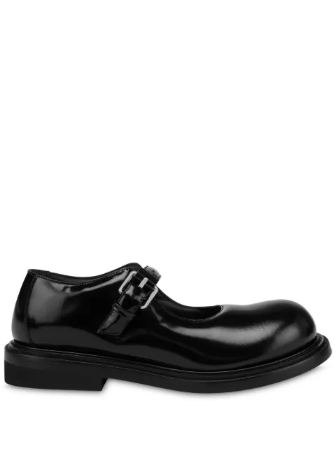 Moschino patent-leather loafers Black MB10604C0MGB0