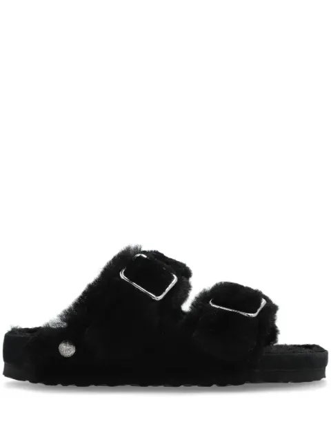 Birkenstock Arizona 1774 shearling slides Black 1029990