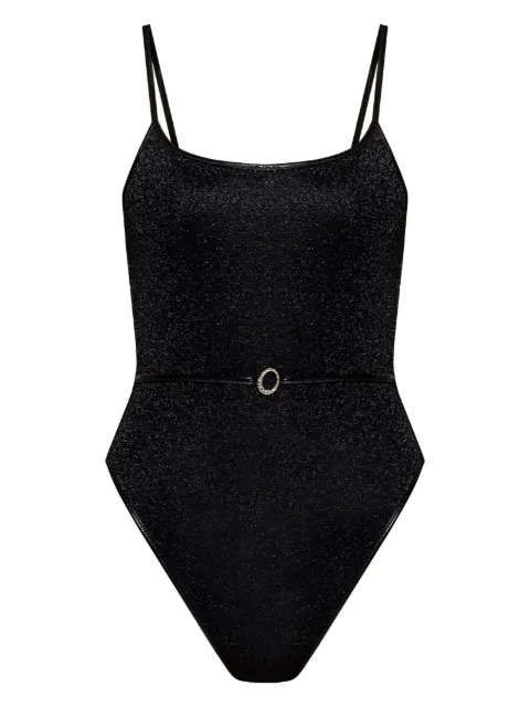 Oséree lurex swimsuit Black LAS250