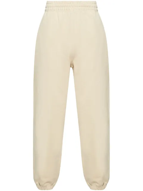 Burberry Check Label cotton track pants Neutrals 8103518