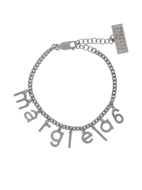 MM6 Maison Margiela logo-charm bracelet Silver SM6UY0088P7212