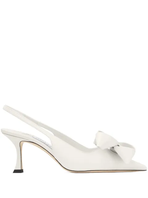 Jimmy Choo oversize-bow slingback pumps White J000174437