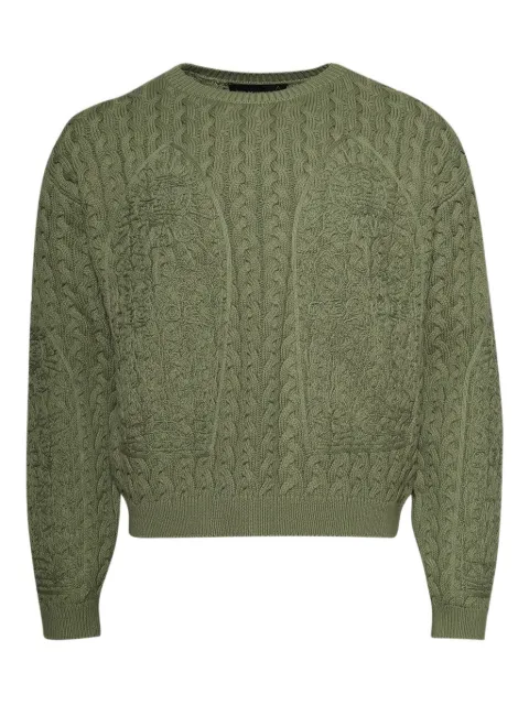 Who Decides War Lagoon sweater Green 1110300011SS25