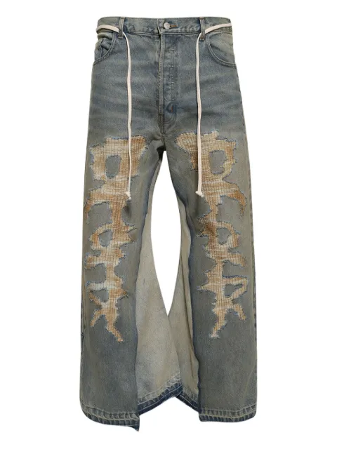 RRR123 layered wide-leg jeans Blue HRR2PA55