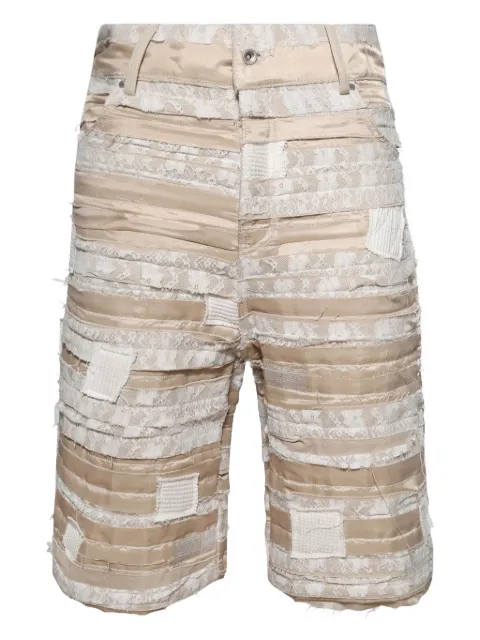 Who Decides War panelled shorts Neutrals 1120800019SS25