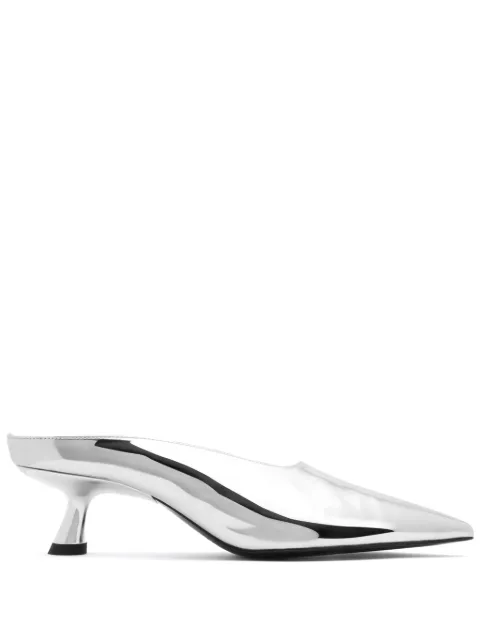 Simon Miller closed-toe pointed mules Silver F3039137