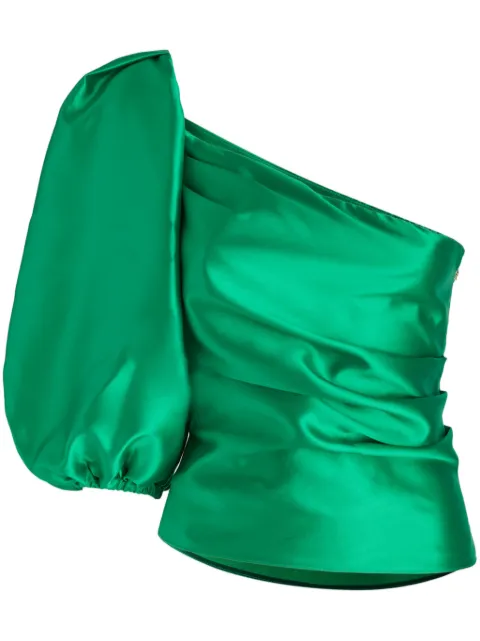 SIMONA CORSELLINI satin top Green TO015