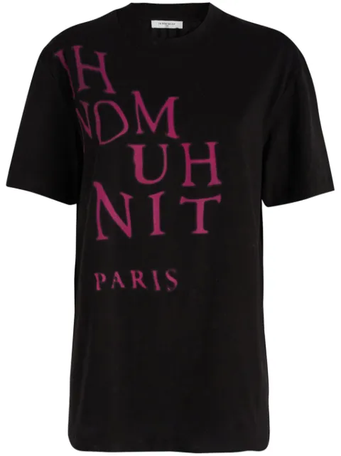 Ih Nom Uh Nit cotton T-shirt Black NUS23284