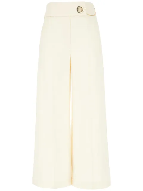SIMONA CORSELLINI chain-detail trousers White PA02101