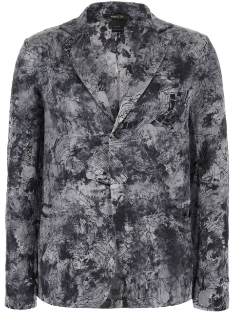 Avant Toi floral-print shirt Grey 4400SFNVW