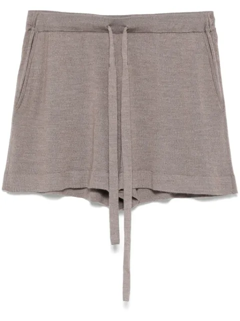 P.A.R.O.S.H. fine-knit mini shorts Neutrals D570605LINFA25