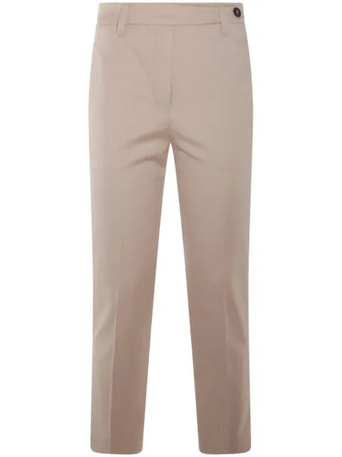 Brunello Cucinelli cropped slim-fit trousers Neutrals MP126P8703C9643
