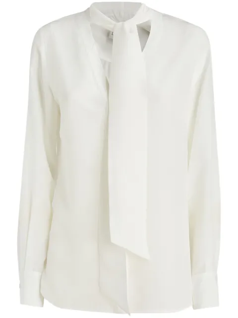 Del Core silk blouse White B000522T0468