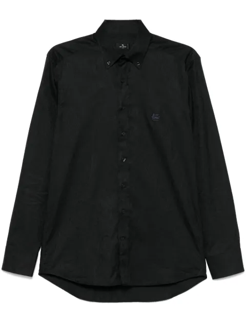 ETRO patterned-jacquard cotton shirt Black MRIB0004AQ043