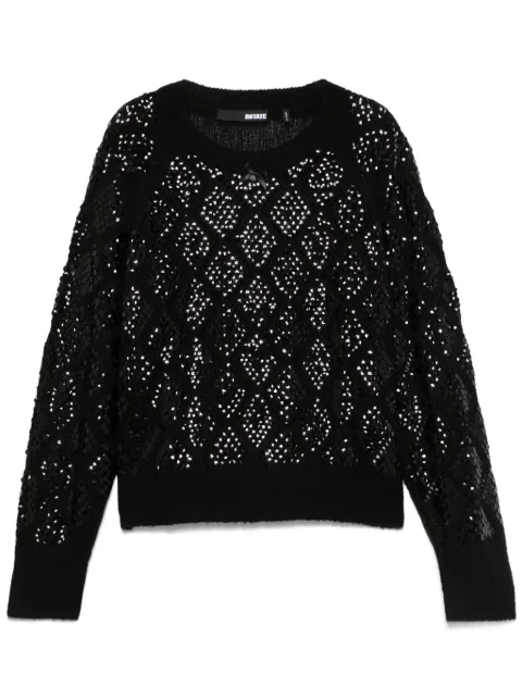ROTATE BIRGER CHRISTENSEN sequined sweater Black 113366100