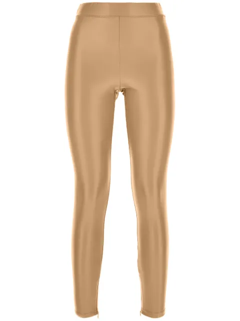 Michael Kors faux-leather leggings Brown MU1304Y2S8