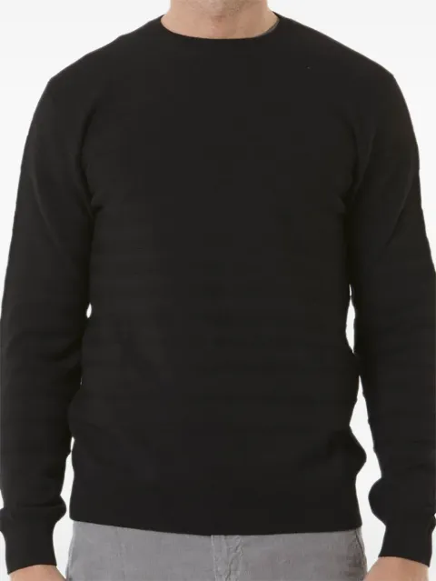 Paolo Pecora striped jumper Black A0517010