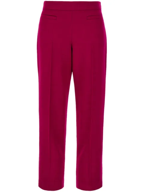 FENDI wool-blend cropped trousers Red FR6547AXAU