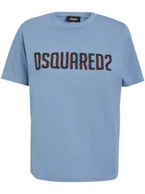 DSQUARED2 logo-print T-shirt Blue S75GD0356S23009