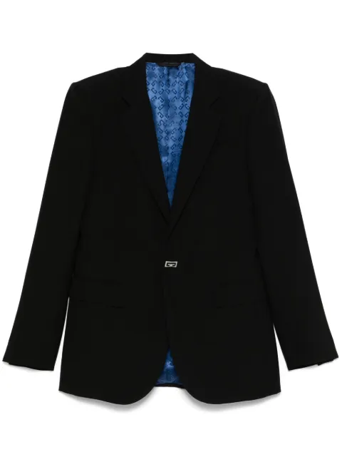 Givenchy 2G-clip wool blazer Black BM30HF14DL
