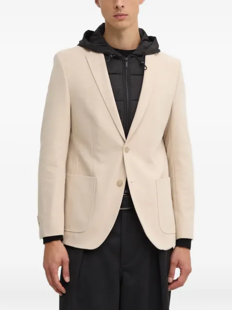 Karl Lagerfeld pocket single-breasted blazer Neutrals 155384544035