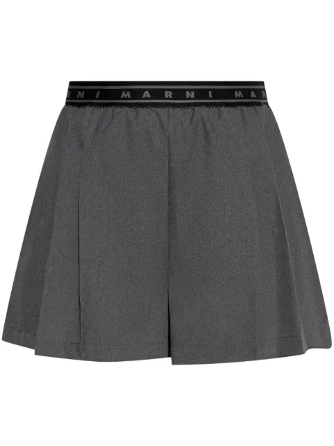 Marni pleated shorts Grey PAMA0547S0TW839