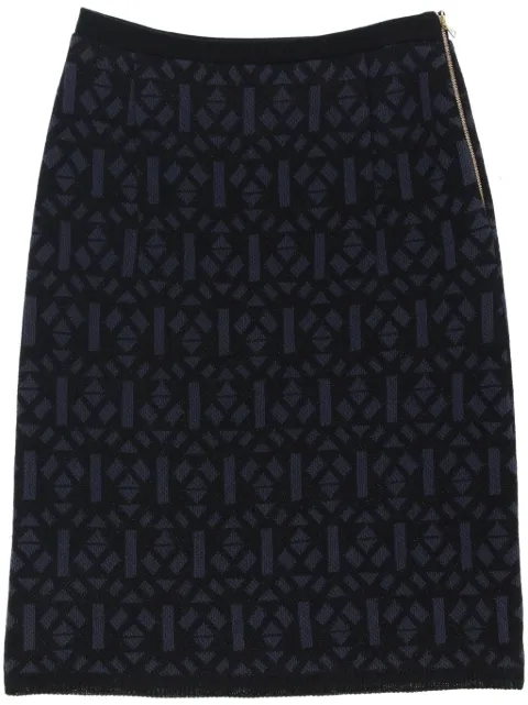 Marni Pre-Owned 2000s geometric-pattern skirt Blue MAR250BH