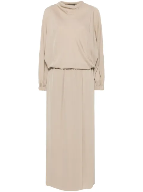Giorgio Armani silk midi dress Neutrals GW000677TE10814