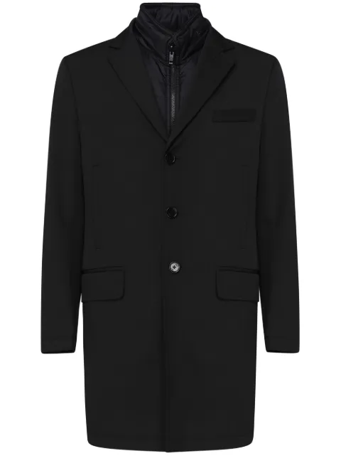Fay layered coat Black NAM5349168STOA