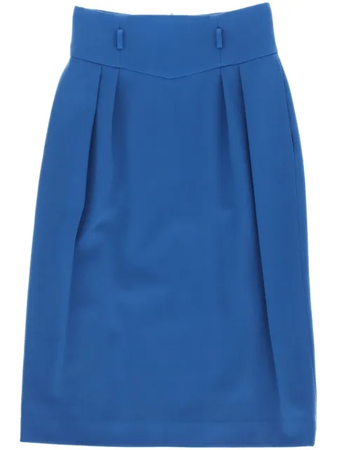 Christian Dior Pre-Owned 1970s pleat skirt Blue DIO350BE