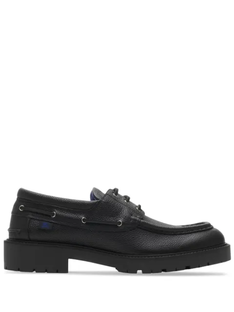 Burberry Raft boat shoes Black 8101539