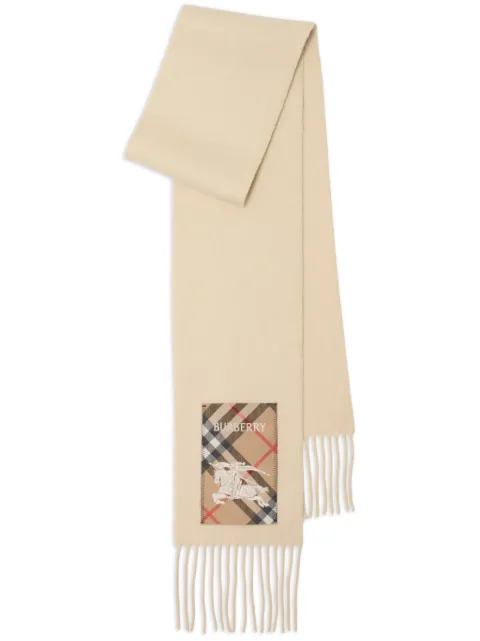 Burberry cashmere fringed scarf Neutrals 8103995