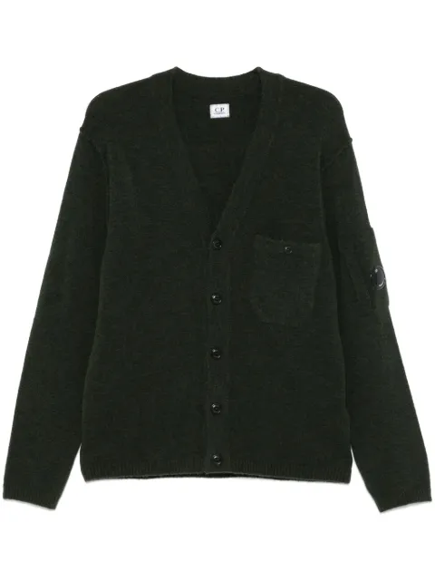 C.P. Company Lens-detail cardigan Green 17CMKN231A005601A