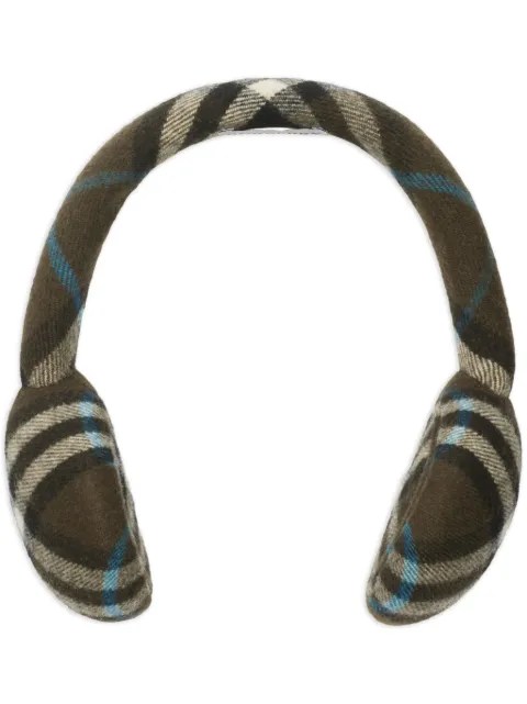 Burberry Check wool earmuffs Brown 8105110