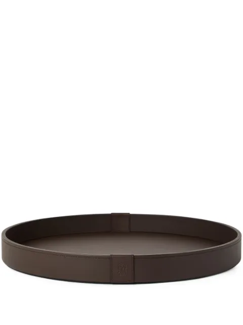 Brunello Cucinelli logo-debossed tray Brown MLZSECVA40C7891