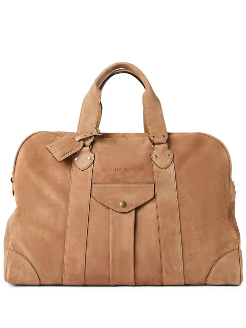 Brunello Cucinelli leather holdall bag Brown MBWTU394C2683