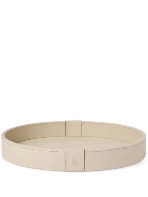 Brunello Cucinelli leather tray Neutrals MLZSECVA30C7831