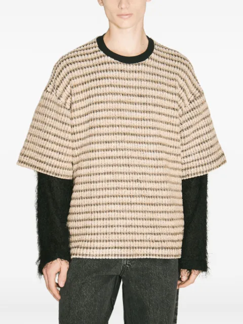 Song For The Mute double-layered sweater Neutrals 242MJP025