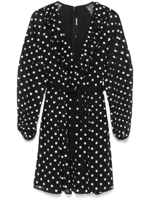 ROTATE BIRGER CHRISTENSEN ruffle-detail chiffon mini dress Black 113258