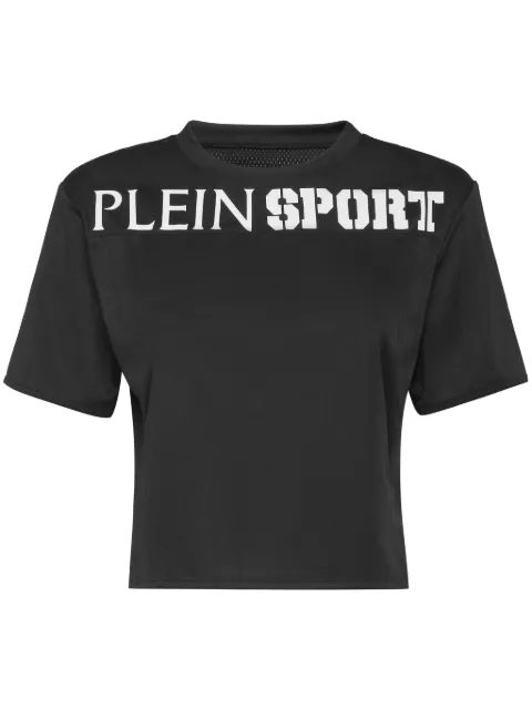 Plein Sport cropped T-shirt Black AADCWTK3547STE003N