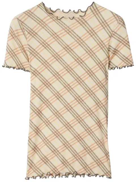 Burberry Check T-shirt Neutrals 8101025