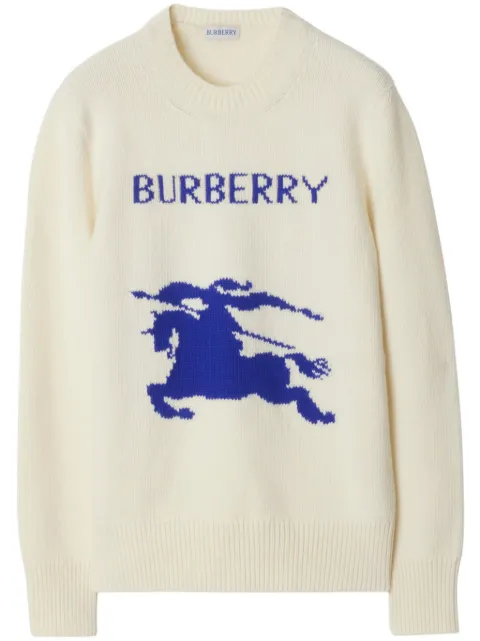 Burberry knight wool cashmere sweater Neutrals 8103045
